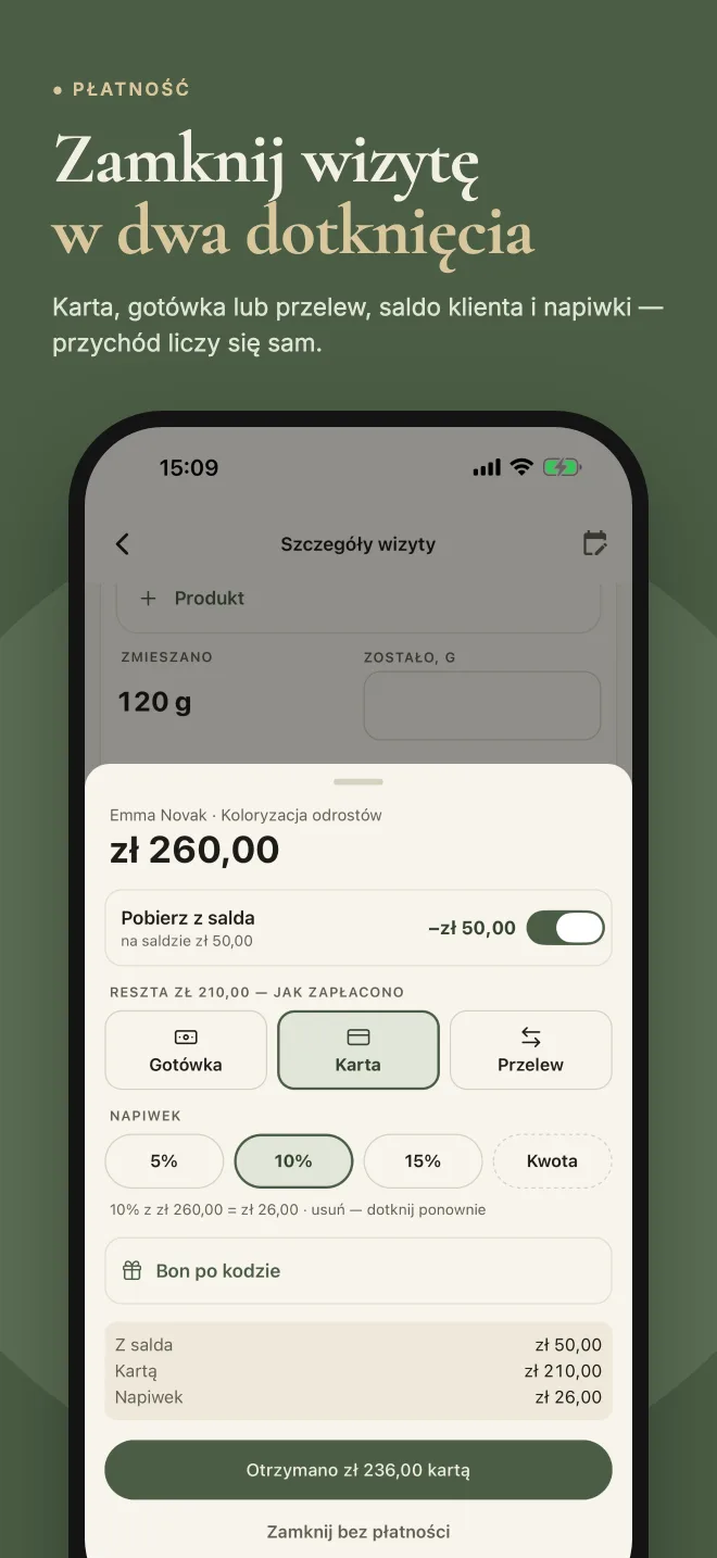 Zamknięcie wizyty